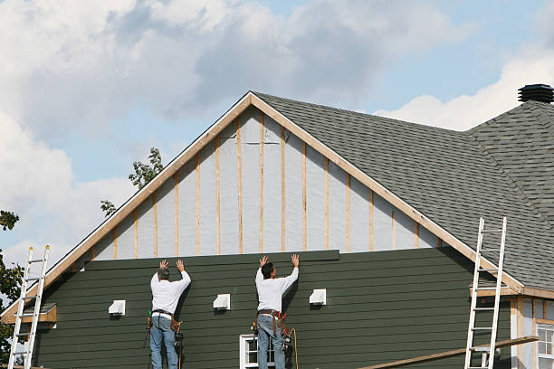 Professional Vinyl Siding technician working in Mount Morris, IL